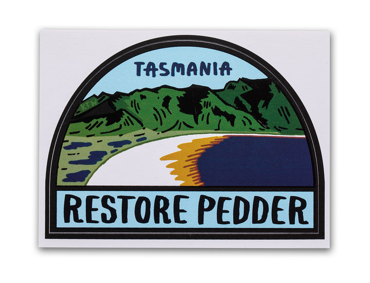 Restore Tasmania's Lake Pedder bumper sticker by Keep Tassie Wild 