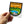 Male hand holding Wineglass Bay Freycinet National park bumper sticker made in Tasmania (Lutruwita)